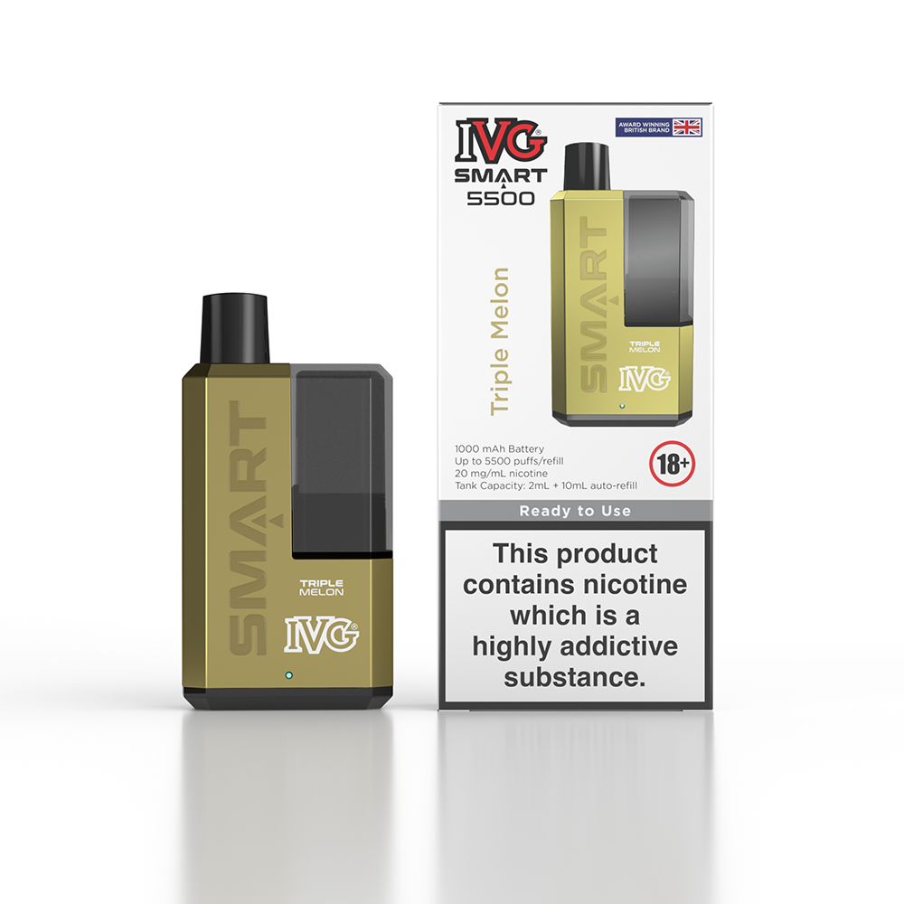 IVG Smart 5500 Disposable Vape Device - Triple Melon