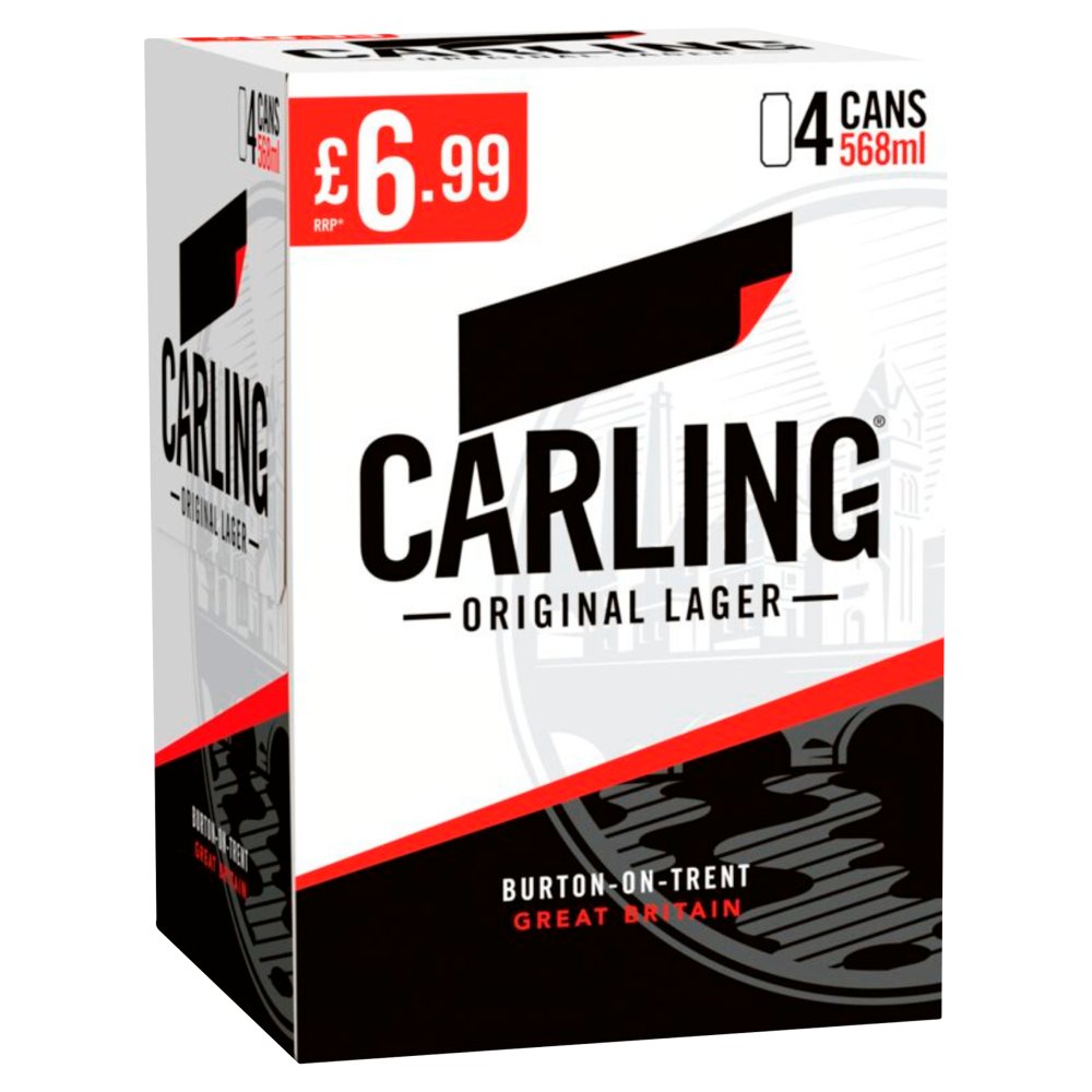 Carling 4 x 6 x 568ml