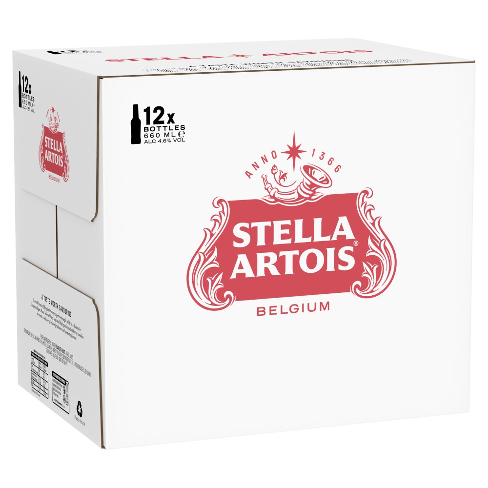 Stella Artois Bottle 12 x 660ml