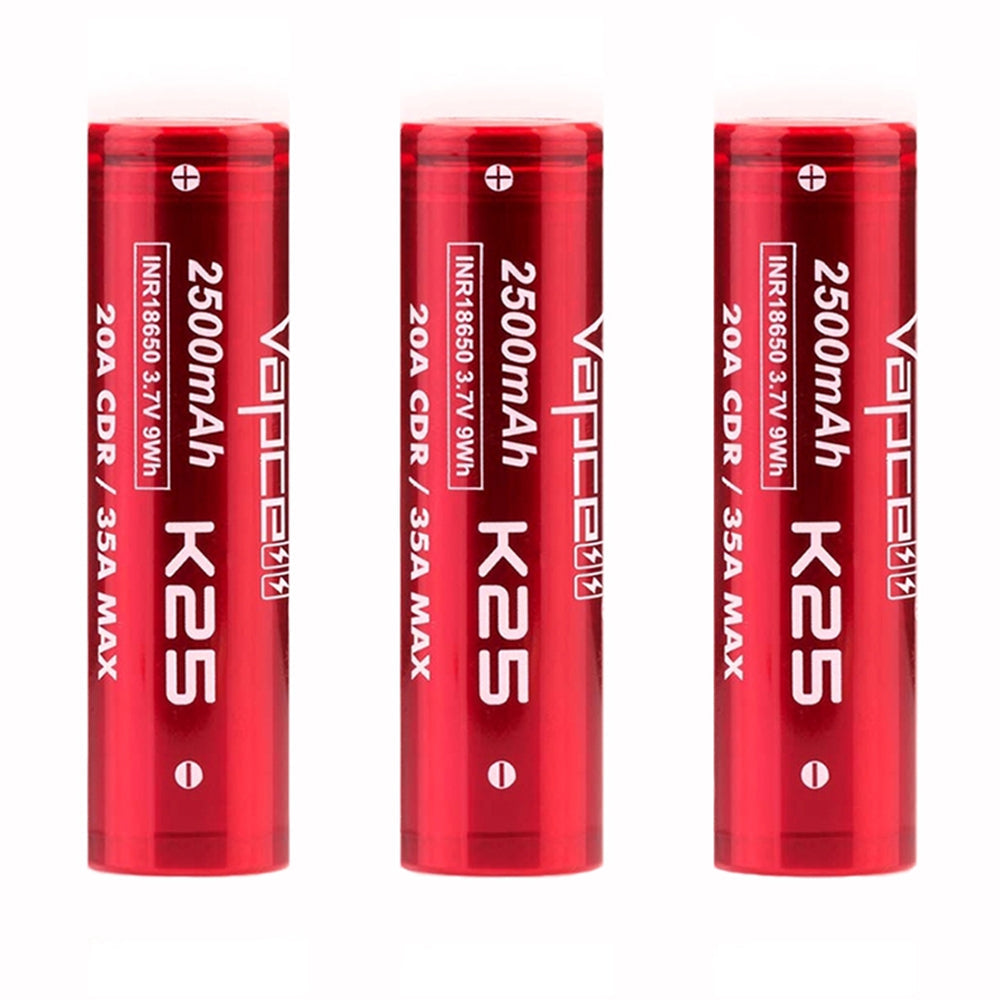 Vapcell K25 18650 Battery 2500mAh