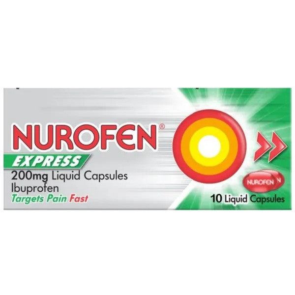 Nurofen Express 200mg Capsules 10 Pack