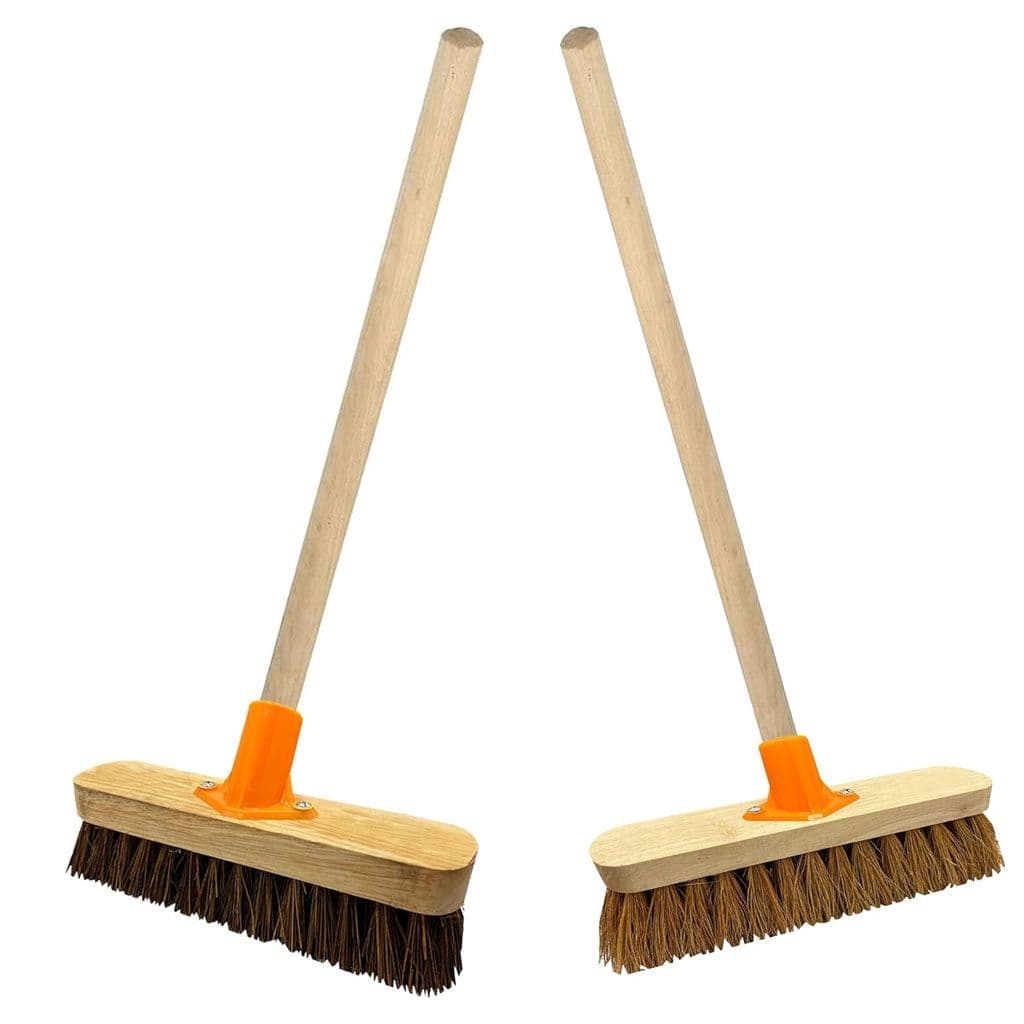Royal 10" Coco Broom Head and Handle