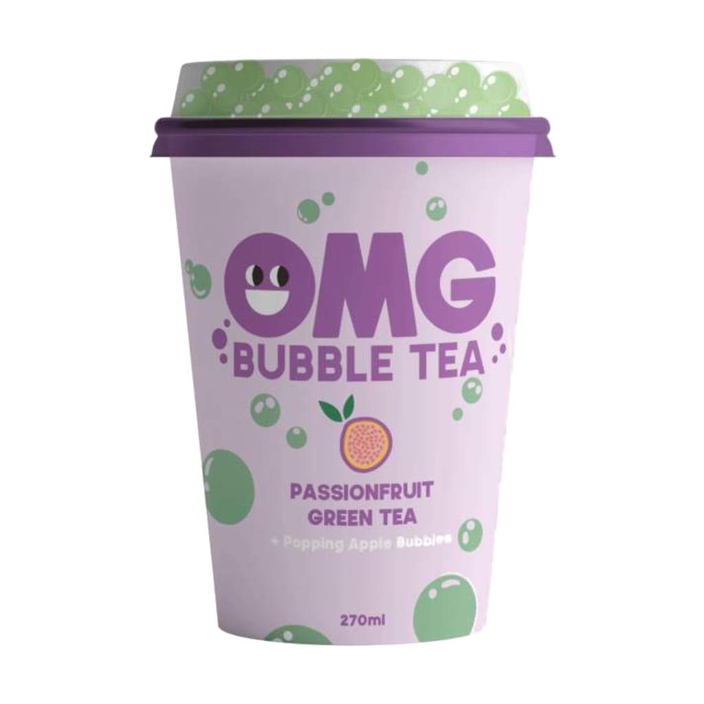 OMG Bubble Tea Passion Fruit 270ml (Collection Only)
