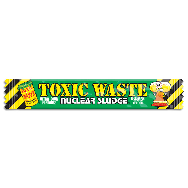 Toxic Waste Nuclear Sludge Chew Bar Green Apple 0.7oz (20g)