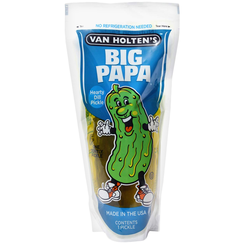 Van Holten's King Size Pickle in-a-Pouch Big Papa Dill